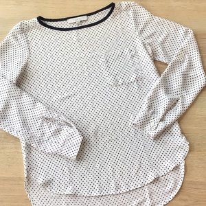 Loft polka dot top